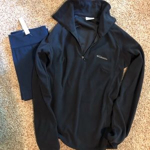 Columbia pullover and leggings
